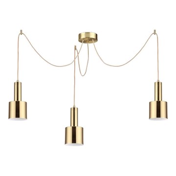 Ideal Lux - Pakabinamas sietynas HOLLY 3xE27/60W/230V voras žalvaris