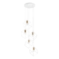 Ideal Lux - Pakabinamas sietynas ICE 5xE27/60W/230V diametras 50 cm balta
