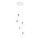 Ideal Lux - Pakabinamas sietynas ICE 5xE27/60W/230V diametras 50 cm balta