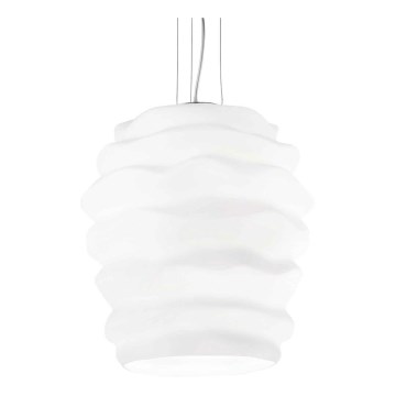 Ideal Lux - Pakabinamas sietynas KARMA 1xE27/60W/230V diametras 38 cm balta