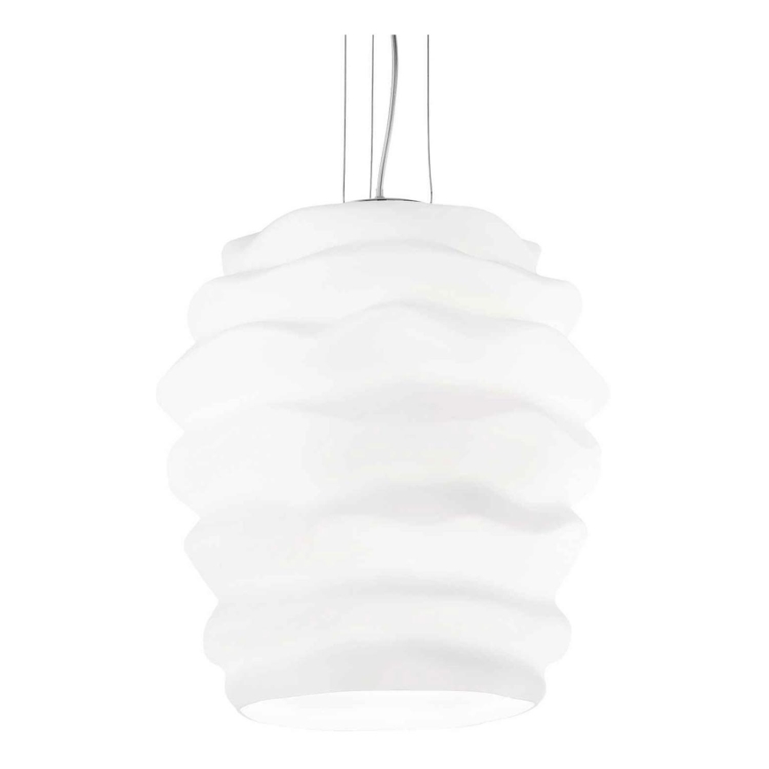Ideal Lux - Pakabinamas sietynas KARMA 1xE27/60W/230V diametras 38 cm balta