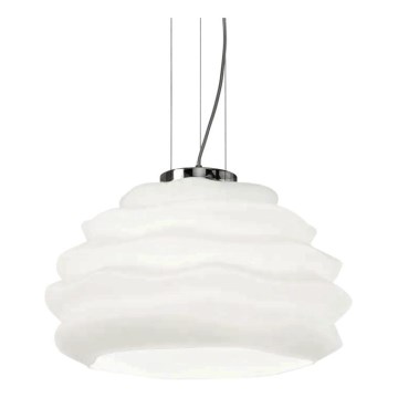 Ideal Lux - Pakabinamas sietynas KARMA 1xE27/60W/230V diametras 39 cm balta