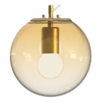 Ideal Lux - Pakabinamas sietynas MAPA 1xE27/42W/230V diametras 20 cm auksas/dūminis