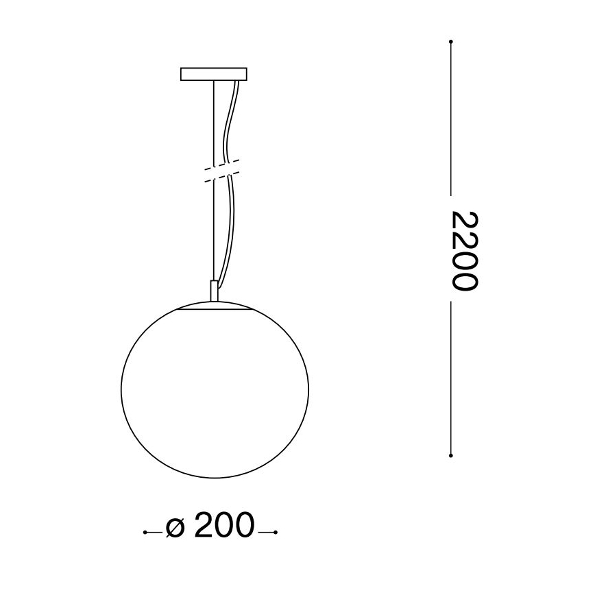 Ideal Lux - Pakabinamas sietynas MAPA 1xE27/42W/230V diametras 20 cm auksas/dūminis