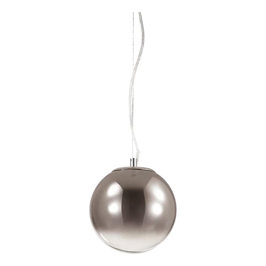 Ideal Lux - Pakabinamas sietynas MAPA 1xE27/42W/230V diametras 20 cm pilka/dūminis