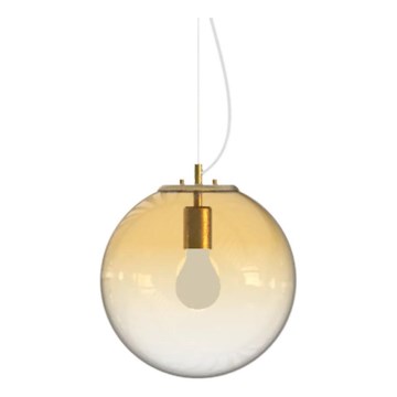 Ideal Lux - Pakabinamas sietynas MAPA 1xE27/42W/230V diametras 30 cm auksas/dūminis