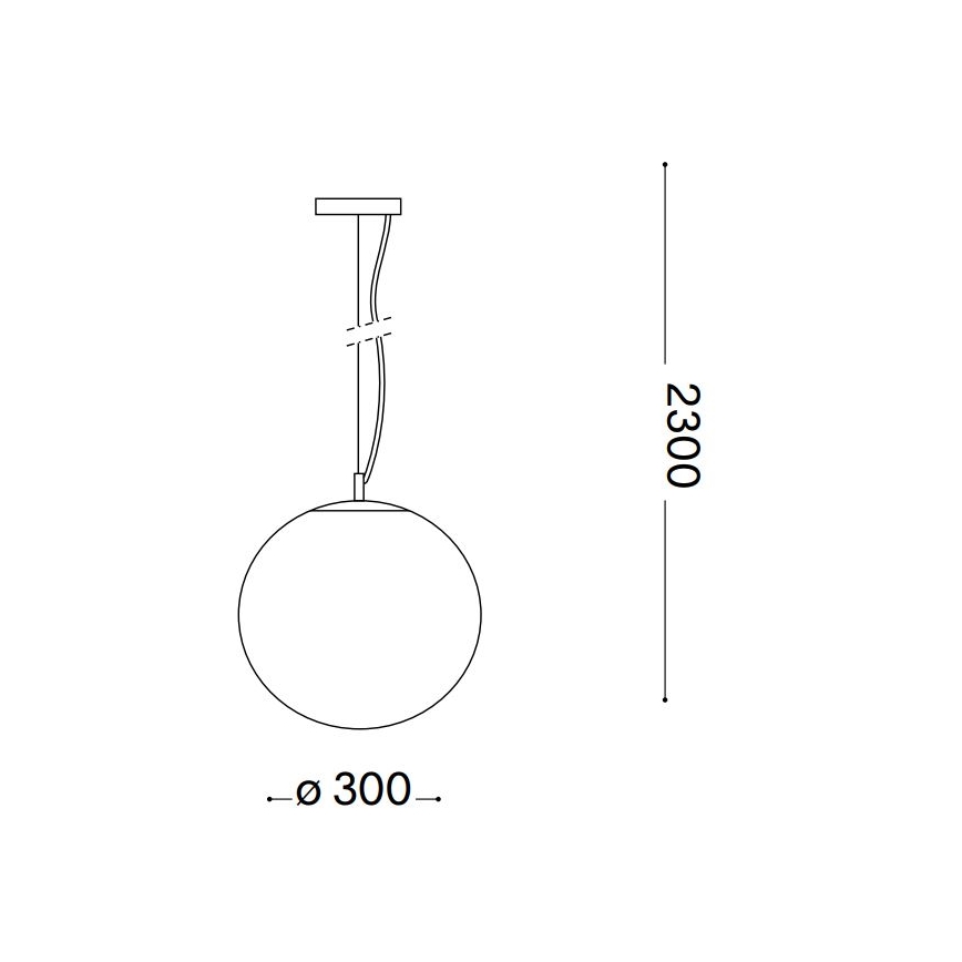 Ideal Lux - Pakabinamas sietynas MAPA 1xE27/42W/230V diametras 30 cm auksas/dūminis