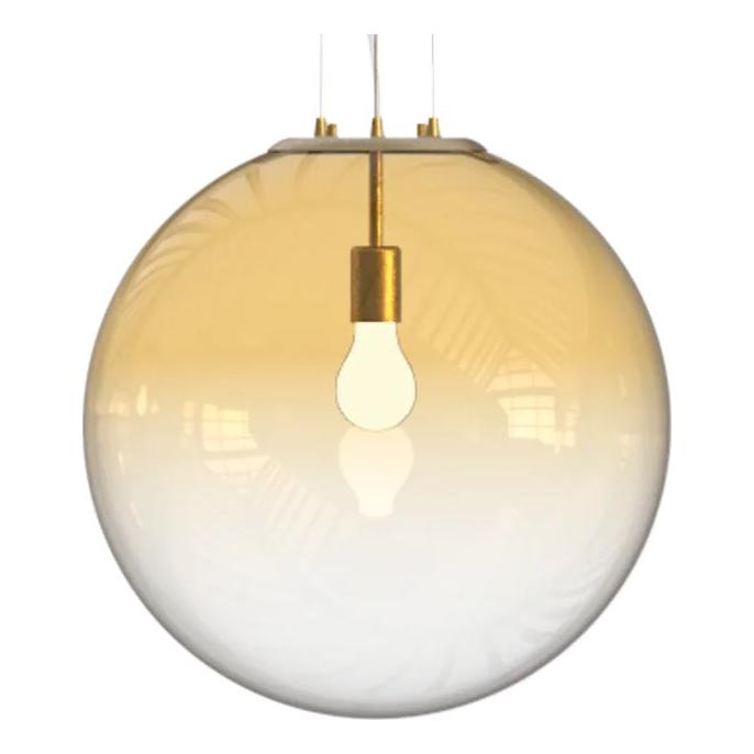 Ideal Lux - Pakabinamas sietynas MAPA 1xE27/42W/230V diametras 50 cm auksas/dūminis