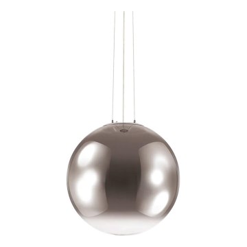 Ideal Lux - Pakabinamas sietynas MAPA 1xE27/42W/230V diametras 50 cm pilka/dūminis