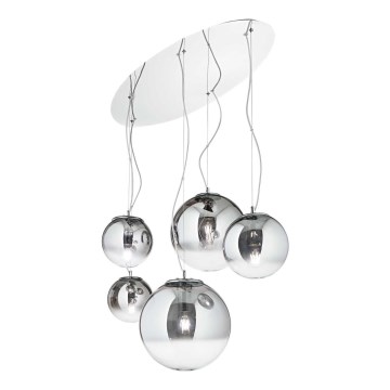 Ideal Lux - Pakabinamas sietynas MAPA FADE 5xE27/60W/230V blizgus chromas