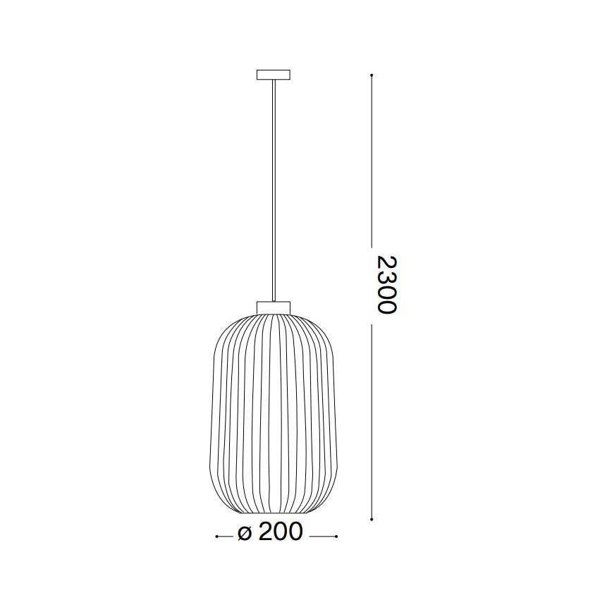 Ideal Lux - Pakabinamas sietynas MINT 1xE27/60W/230V diametras 20 cm žalia