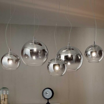 Ideal Lux - Pakabinamas sietynas NEMO PLUS 5xE27/42W/230V dūminis