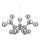 Ideal Lux - Pakabinamas sietynas NODI 15xE14/28W/230V blizgus chromas