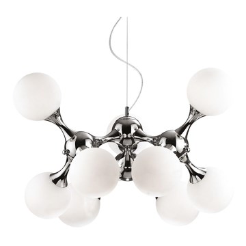 Ideal Lux - Pakabinamas sietynas NODI 9xE14/40W/230V blizgus chromas/balta