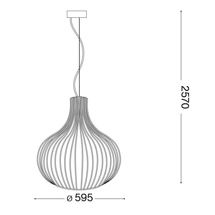 Ideal Lux - Pakabinamas sietynas ONION 1xE27/60W/230V diametras 59,5 cm