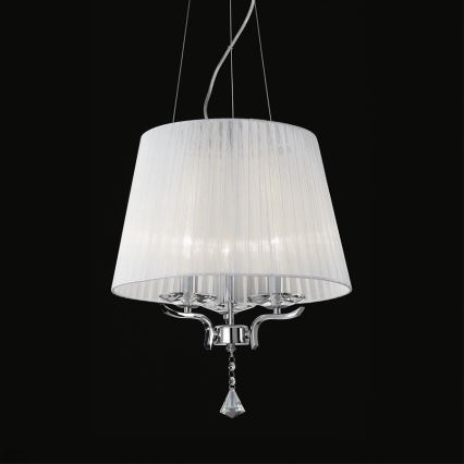 Ideal Lux - Krištolinis pakabinamas sietynas PEGASO 3xE14/28W/230V diametras 40 cm blizgus chromas