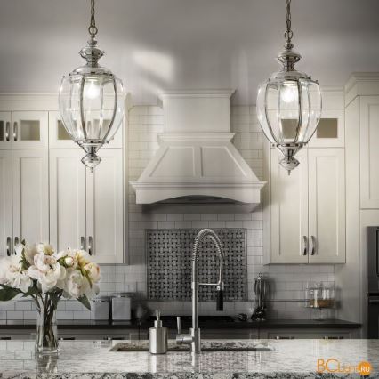 Ideal Lux - Pakabinamas šviestuvas ant grandinės 1xE27/60W/230V skersmuo 25 cm poliruotas chromas