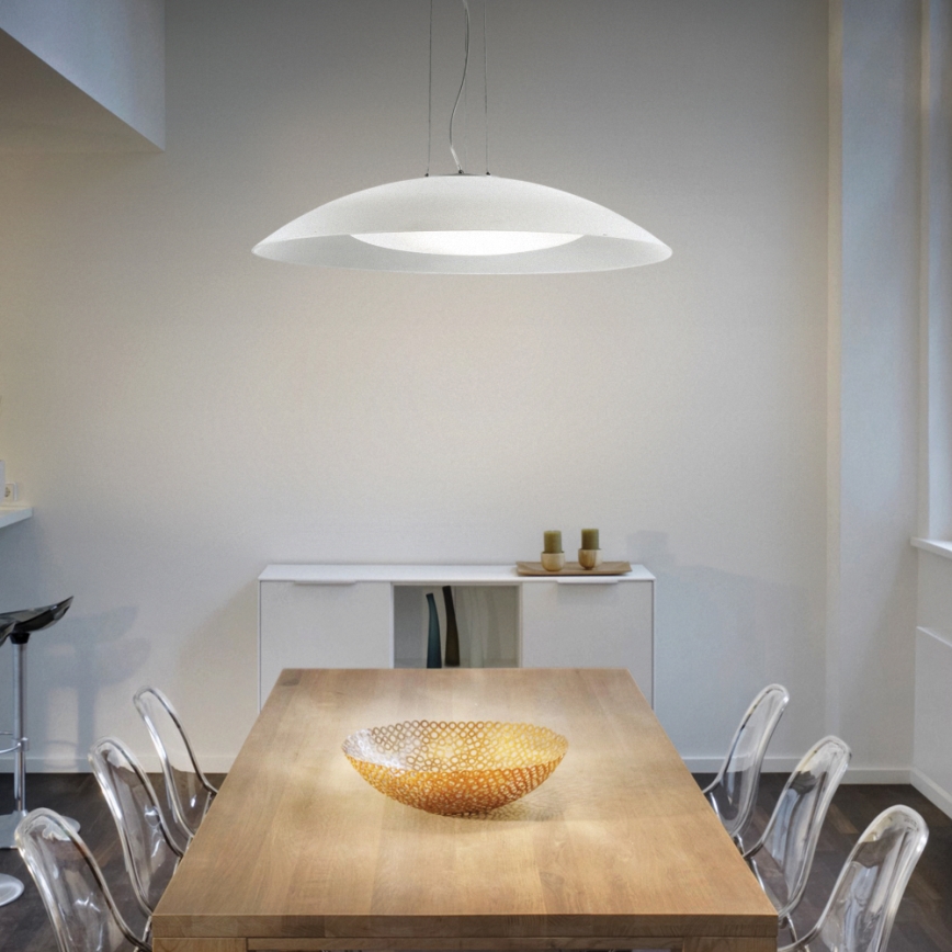 Ideal Lux - pakabinamas šviestuvas ant laido LENA, 3xE27/60W/230V, skers. 64 cm, balta