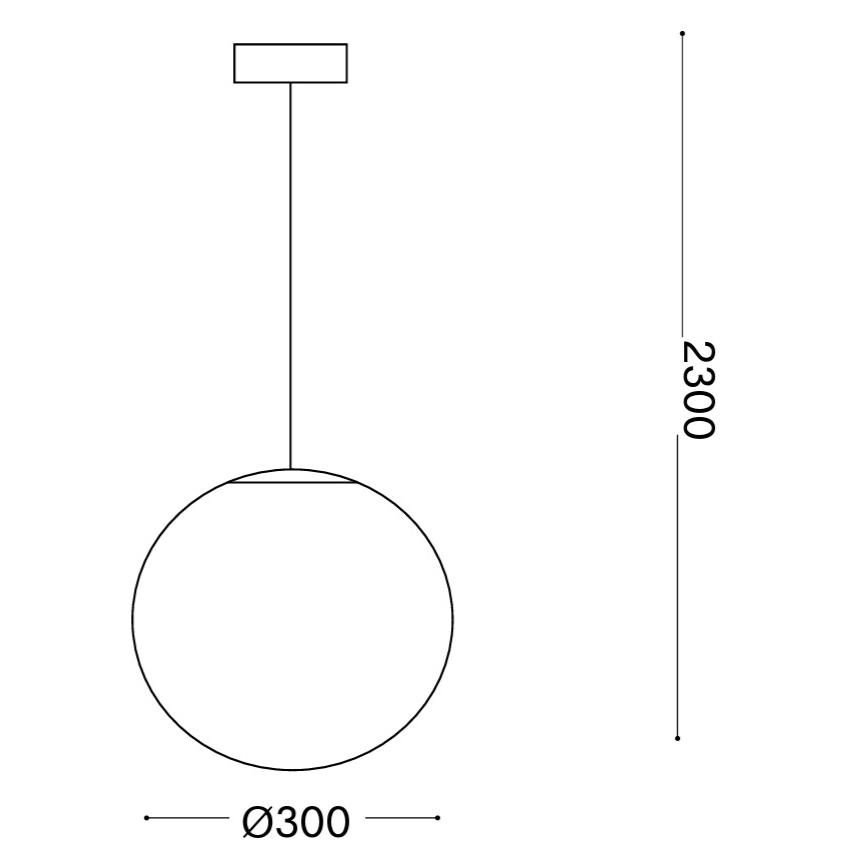 Ideal Lux - Pakabinamas šviestuvas ant laido MAPA 1xE27/42W/230V skersmuo 30 cm baltas