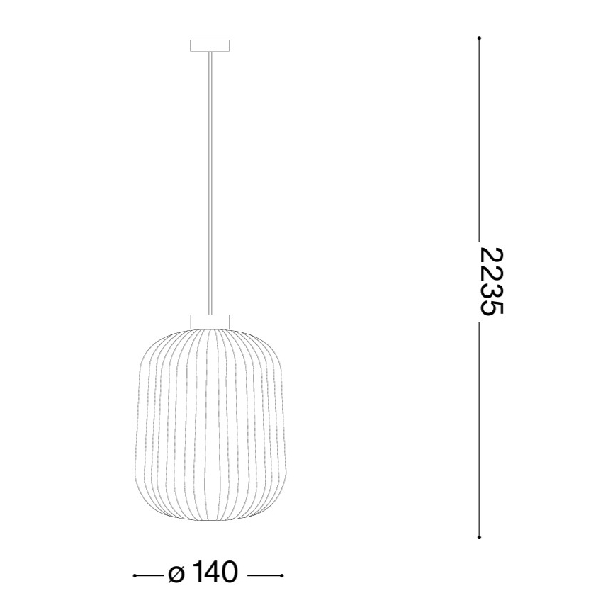 Ideal Lux - Pakabinamas šviestuvas ant laido MINT 1xE27/60W/230V skersmuo 14 cm žalia