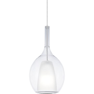 Ideal Lux - pakabinamas šviestuvas su laidu KALIQUE 1xE27/42W/230V, skersmuo 18 cm, skaidrus
