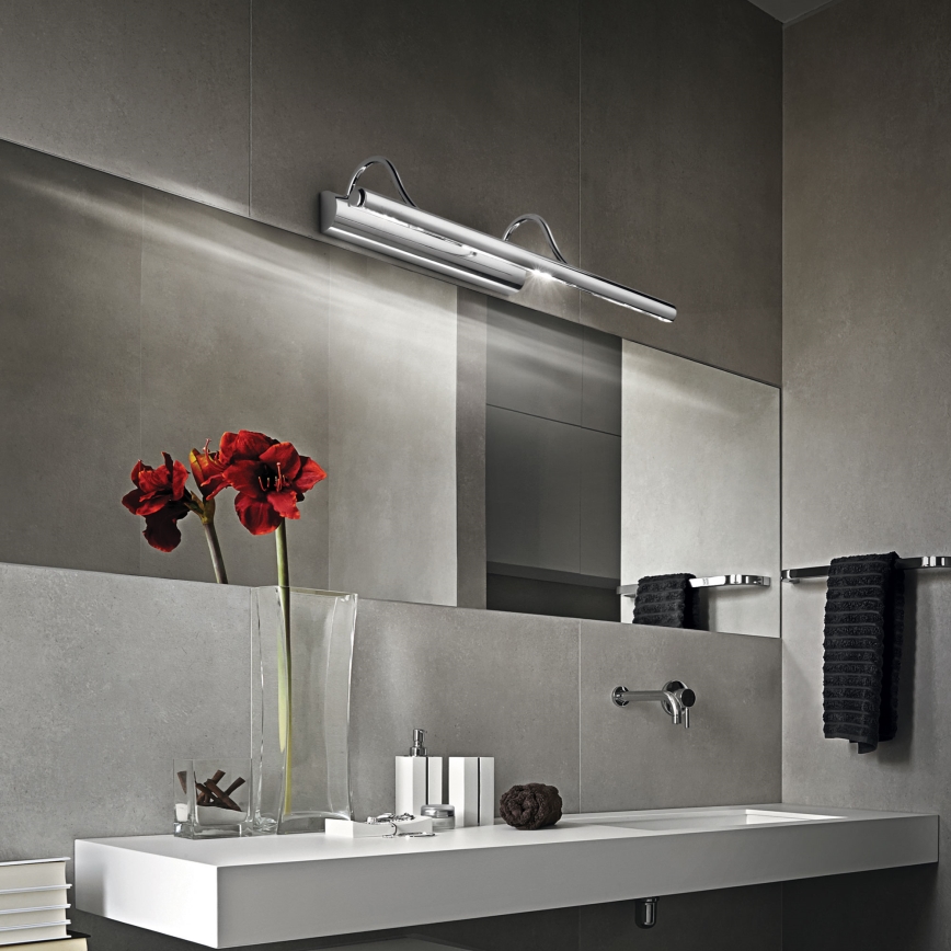Ideal Lux - Paveikslo šviestuvas MIRROR 4xG9/28W/230V blizgus chromas