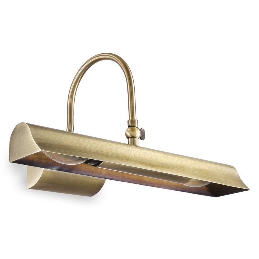 Ideal Lux - Paveikslo šviestuvas RETRO 2xE14/28W/230V žalvaris
