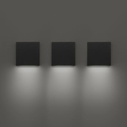 Ideal Lux - POST-IT LED lauko sieninis šviestuvas LED/3W/12V CRI 90 juodas