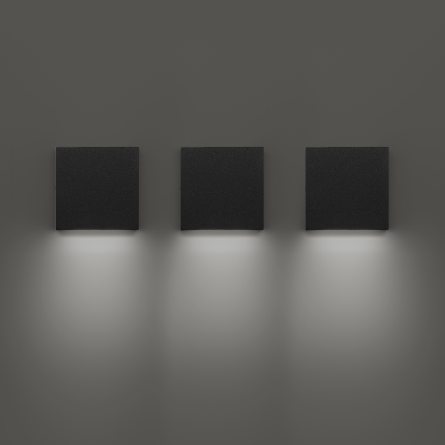 Ideal Lux - POST-IT LED lauko sieninis šviestuvas LED/3W/12V CRI 90 juodas