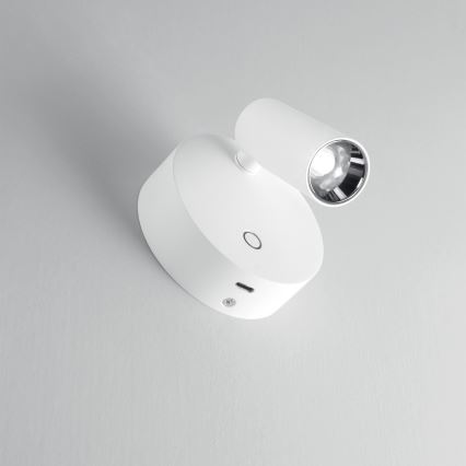 Ideal Lux - ELF dimeriuojamas jutiklinis sieninis taškinis LED šviestuvas, 3W/230V, CRI 95, balta