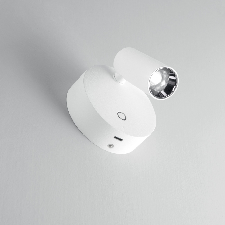 Ideal Lux - ELF dimeriuojamas jutiklinis sieninis taškinis LED šviestuvas, 3W/230V, CRI 95, balta