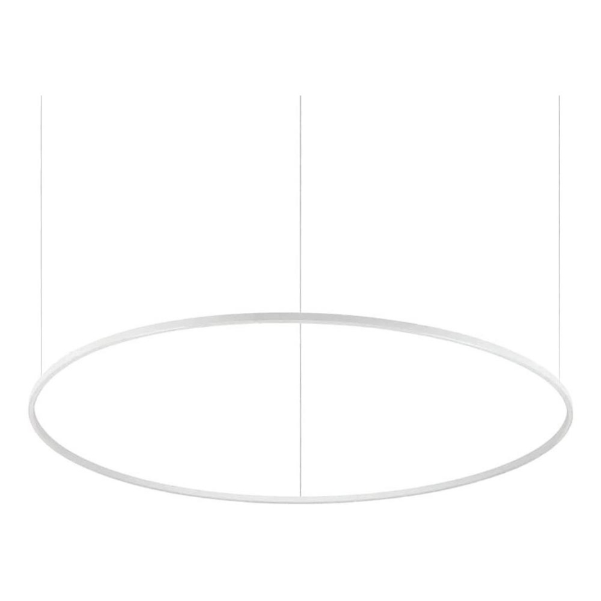 Ideal Lux - reguliuojamas pakabinamas LED šviestuvas ant laido ORACLE SLIM LED/77W/230V 3000K CRI 90 Ø 150 cm balta