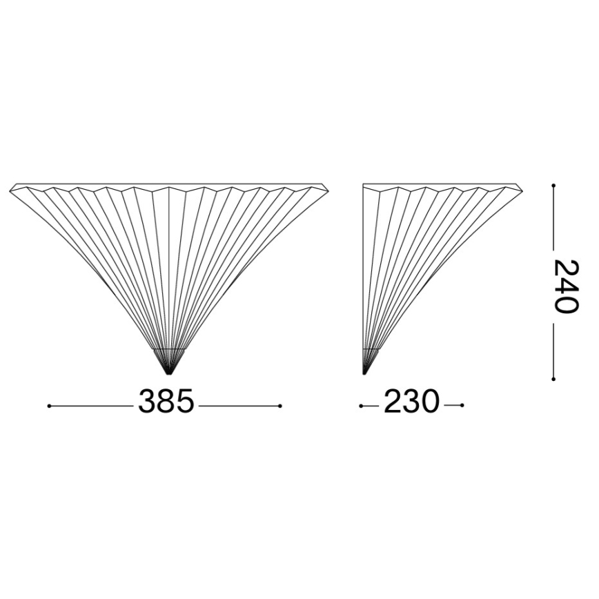 Ideal Lux - SANTA sieninis šviestuvas 1xE14/40W/230V auksinis