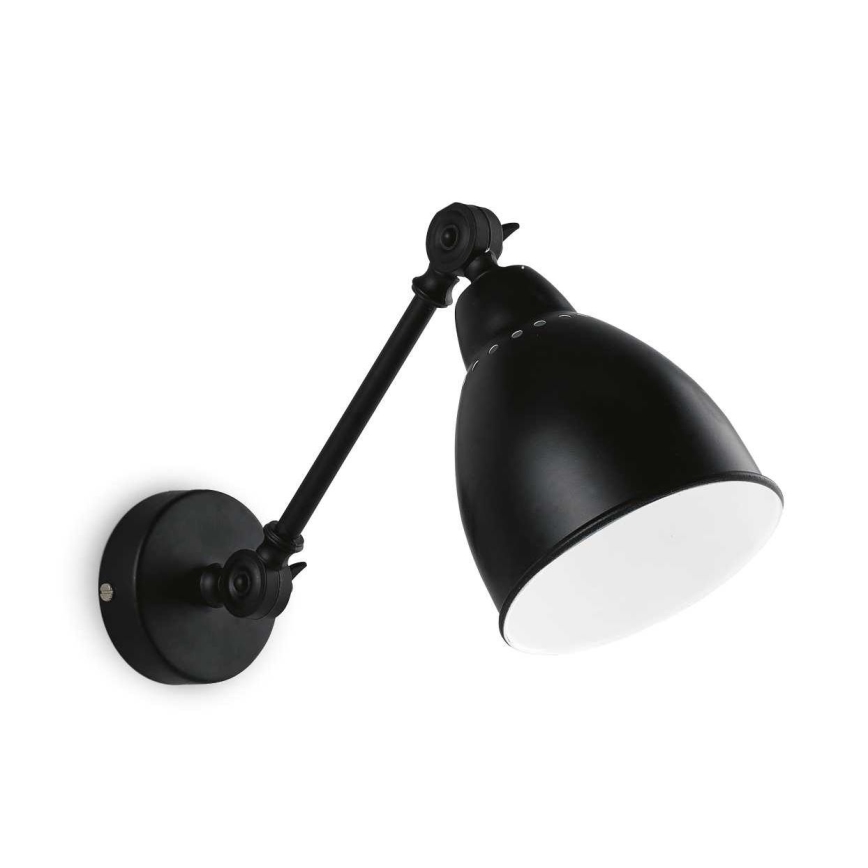 Ideal Lux - Sieninis šviestuvas 1xE27/60W/230V juoda