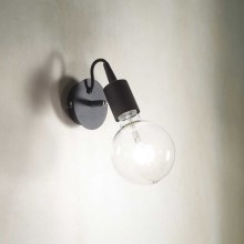 Ideal Lux - Sieninis šviestuvas 1xE27/60W/230V juoda