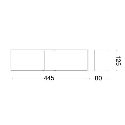 Ideal Lux - Sieninis šviestuvas 2xE27/60W/230V