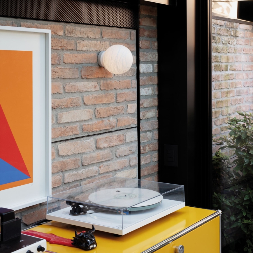 Ideal Lux - Sieninis šviestuvas CARTA 1xE27/25W/230V diametras 20 cm balta