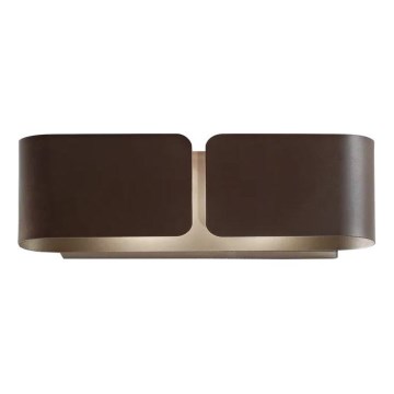 Ideal Lux - Sieninis šviestuvas CLIP 2xE27/60W/230V ruda