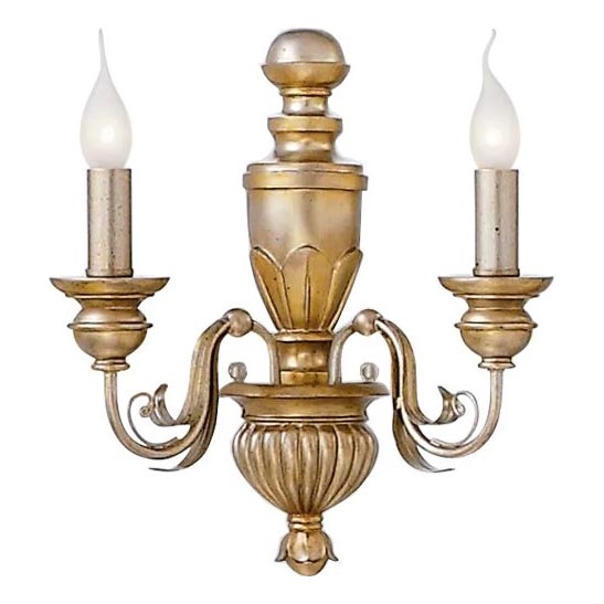 Ideal Lux - Sieninis šviestuvas FIRENZE 2xE14/40W/230V auksas