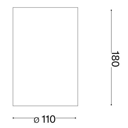 Ideal Lux - Sieninis šviestuvas FLASH 1xG9/40W/230V balta