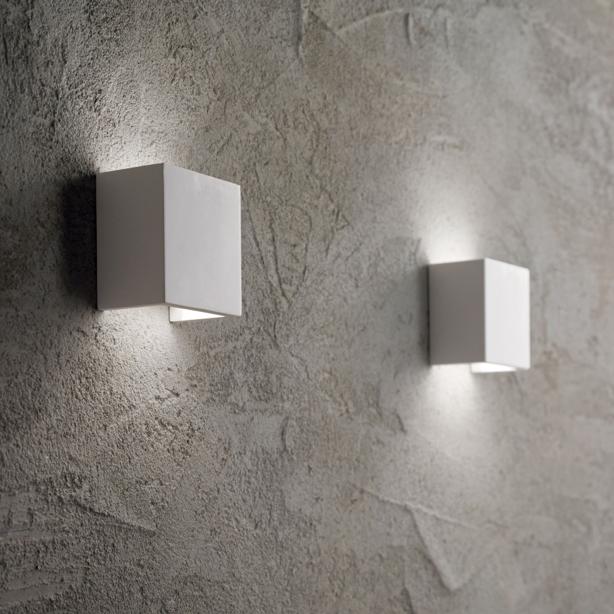 Ideal Lux - Sieninis šviestuvas FLASH GESSO 1xG9/40W/230V balta