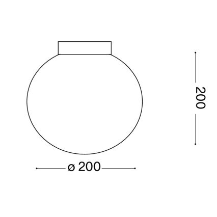 Ideal Lux - Sieninis šviestuvas MAPA 1xE27/42W/230V skersmuo 20 cm baltas