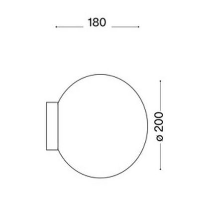 Ideal Lux - Sieninis šviestuvas MAPA 1xE27/60W/230V