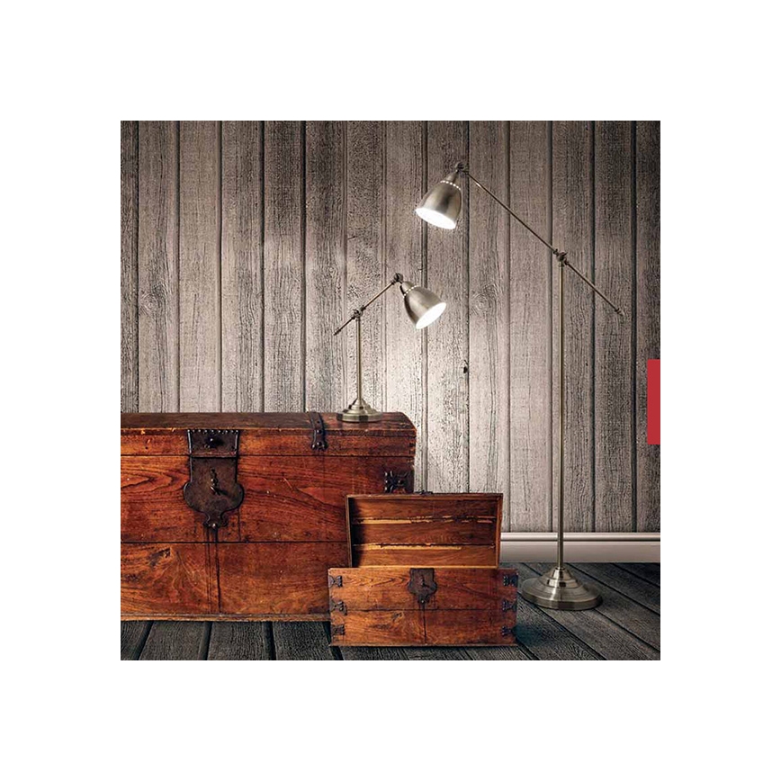 Ideal Lux - Sieninis šviestuvas NEWTON 1xE27/42W/230V bronzinis