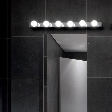 Ideal Lux - Sieninis šviestuvas PRIVE 6xE14/40W/230V blizgus chromas