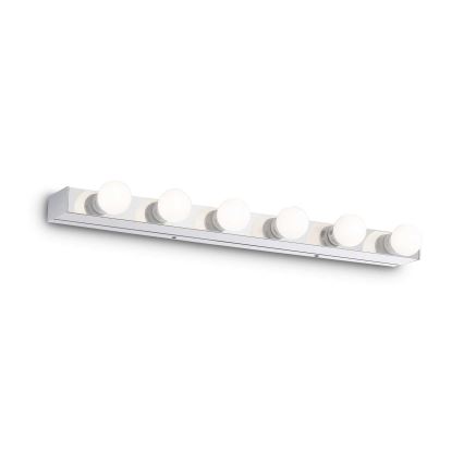 Ideal Lux - Sieninis šviestuvas PRIVE 6xE14/40W/230V blizgus chromas