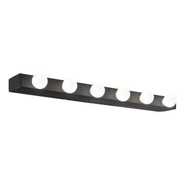Ideal Lux - Sieninis šviestuvas PRIVE 6xE14/40W/230V juoda