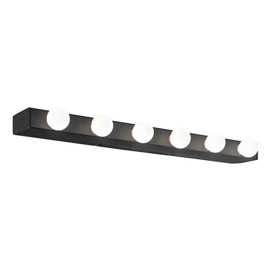 Ideal Lux - Sieninis šviestuvas PRIVE 6xE14/40W/230V juoda