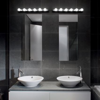 Ideal Lux - Sieninis šviestuvas PRIVE 8xE14/40W/230V blizgus chromas