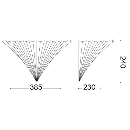 Ideal Lux - Sieninis šviestuvas SANTA 1xE14/40W/230V skaidrus